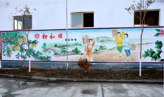 洛南乡镇文化墙 乡风文明焕发新活力