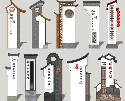 洛南美丽乡村标识标牌有哪些分类？